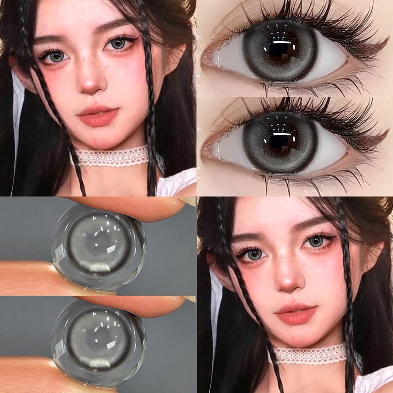 Midroo  DIA-14.0mm Brown/Grey/Blue/Black สุดคุ้ม เลนส์แฟชั่น บลิงบลิงๆ เลนส์ค่าสายตาปกติ รายเดือน ราคา ถูกที่สุด ดีลบีเคเค แกลเลอรีภาพที่ 7