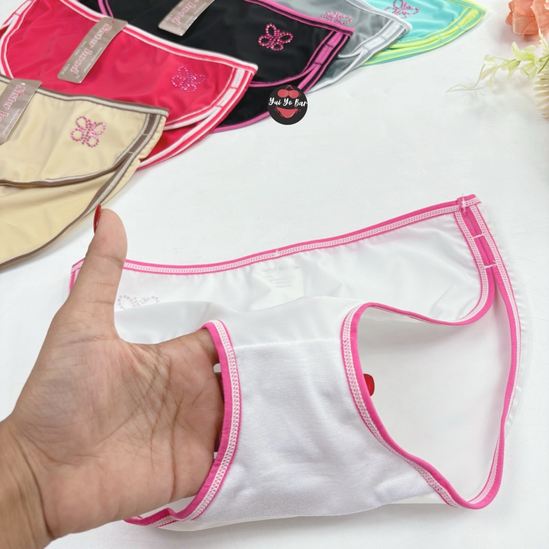 356#Sisterhoodกางเกงในทรงสปอร์ตผ้านุ่มลื่นเอวกลาง - รูปที่ 6