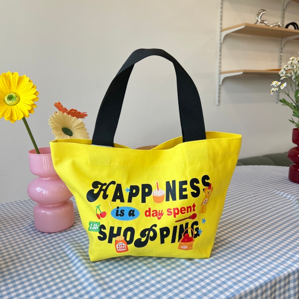 Justbehappy - Tote Bag Minisize - กระเป๋าผ้าใบเล็ก