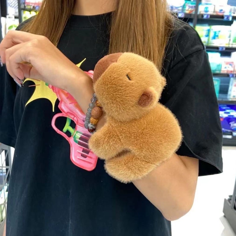 🔥Capybara🔥ตุ๊กตาสัตว์ ของเล่น หมอนตุ๊กตาเต่าคาปิบาราน่ารัก พร้อมกระเป๋าเป้สะพายหลัง ของขวัญวันเกิด ของเล่นเด็ก