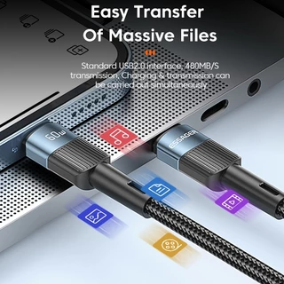 Essager PD60W C-C QC4.0สายชาร์จข้อมูลเร็ว for Huawei Samsung