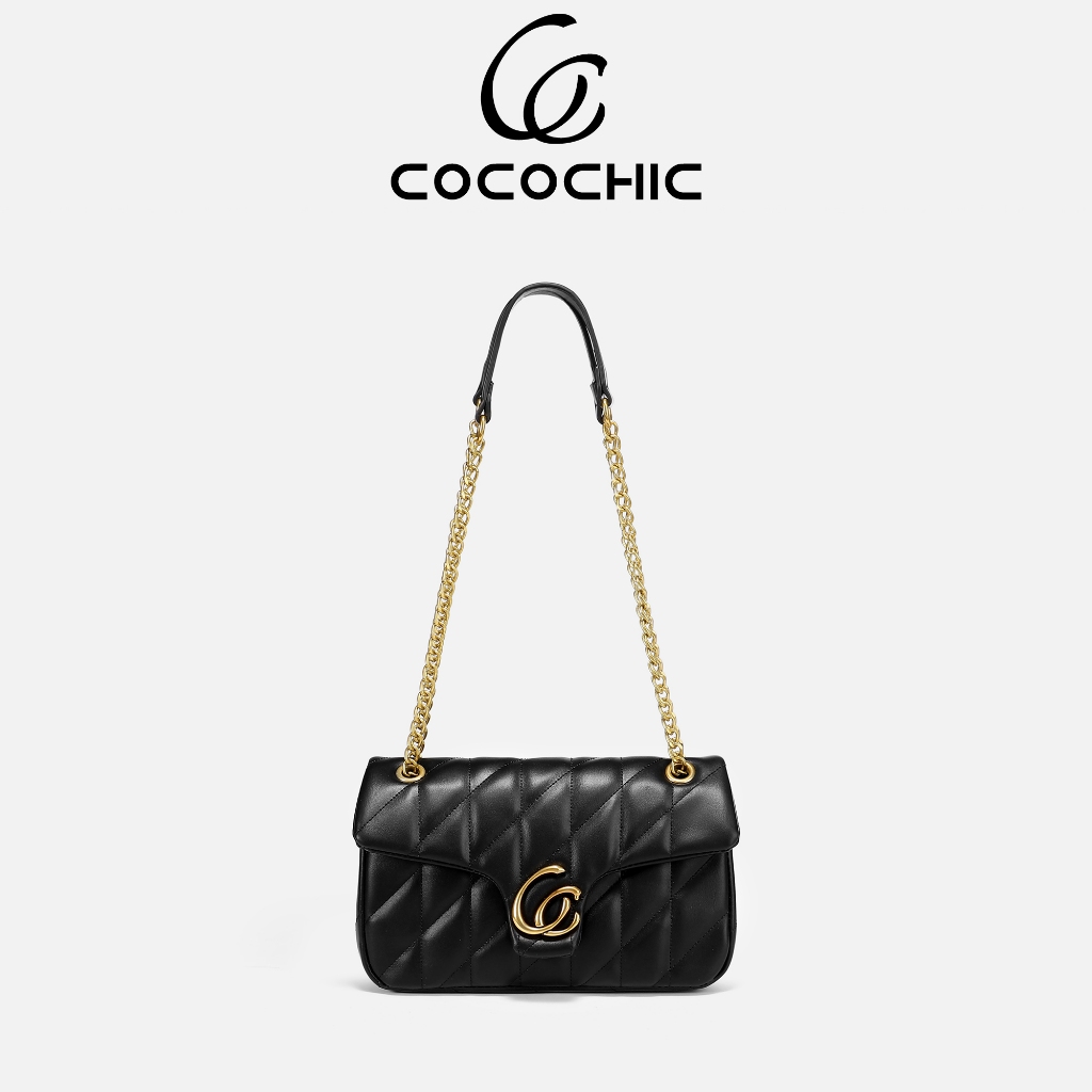 【COCOCHIC】 กระเป๋าแฟชั่น โซ่ กระเป๋าสะพายไหล่ผู้หญิง 2สี