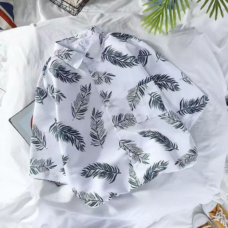 เสื้อเชิ้ตแขนสั้น พิมพ์ลาย สไตล์ฮาวาย ผู้ชาย thumbnail 8