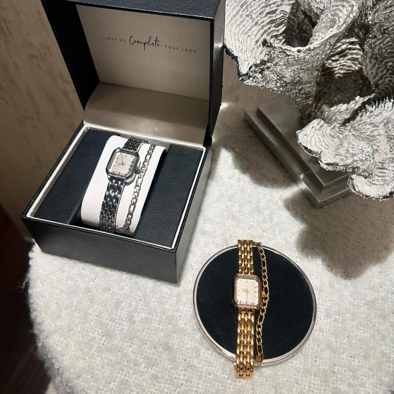 CHAIN AROUND Watch นาฬิกาผู้หญิง พร้อมข้อมือสายโซ่ เรียบหรู ของแท้จาก complete.look