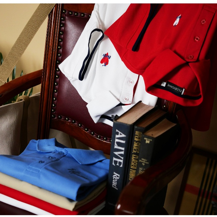 ELLE HOMME เสื้อยืดโปโล แขนสั้น ผ้า Polyester แต่งผ้า rib มีให้เลือก 2 สี รุ่น- W8K917