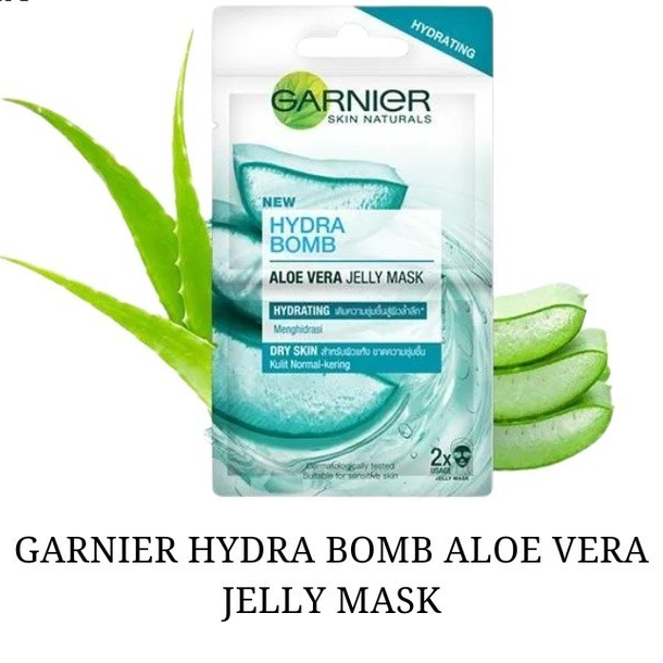 GARNIER Hydra Bomb Aloe Vera Jelly Mask การ์นิเย่ แนทเชอรัลส์ ไฮดดร้า บอม อโล เวร่า เยลลี่ มาส์ก