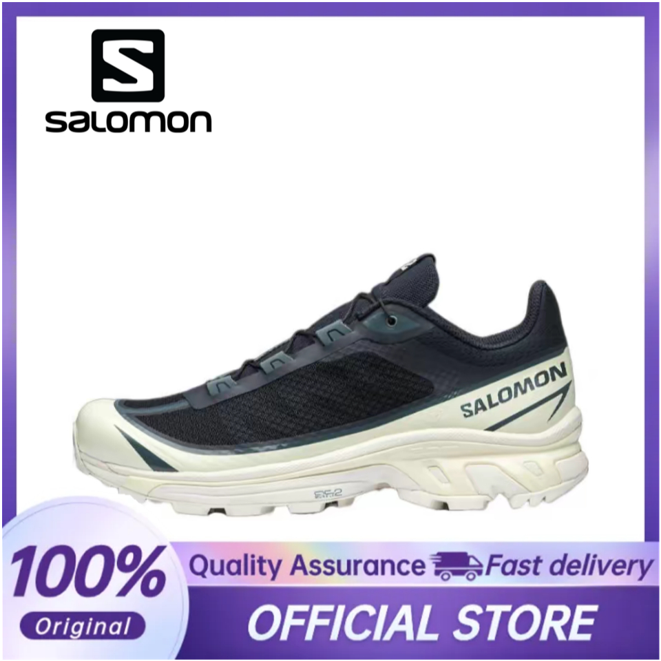 【100%Original】SALOMON XT-6 FT FT สีดํา Low Top Sports สําหรับผู้ชายรองเท้าวิ่งเพื่อการพักผ่อน 471510