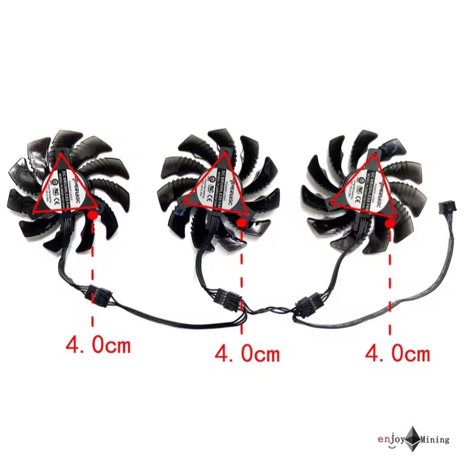 พัดลมการ์ดจอ Gigabyte RX 6700XT 6700 6600XT EAGLE Falcon graphics card cooling fan