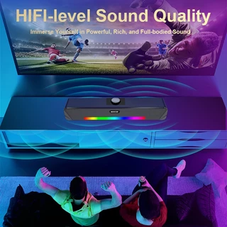 MEEGOO ลำโพงบลูทูธ/มีสาย Wireless Bluetooth Speaker แท่งเสียง HIFI LED สำหรับPC/แล็ปท็อป/มือถือ