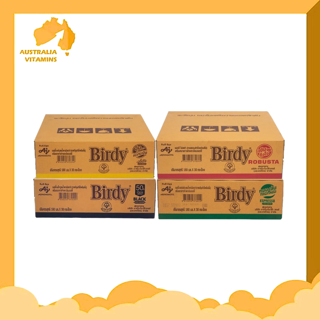 [ส่งฟรี ส่งไว] (ยกลัง) เบอร์ดี้ กาแฟปรุงสำเร็จพร้อมดื่ม 180 มล. x 30 กระป๋อง