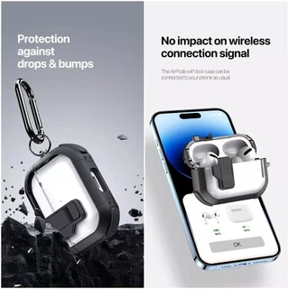 AirPods4 พร้อมส่ง เคสกันกระแทกสําหรับ AirPods 1 2 3 4 Pro 3 J206 Gen3 Gen4 เคยหูฟังปุุ่มกดอัตโนมัติ i11 i12 i9s i13 J201