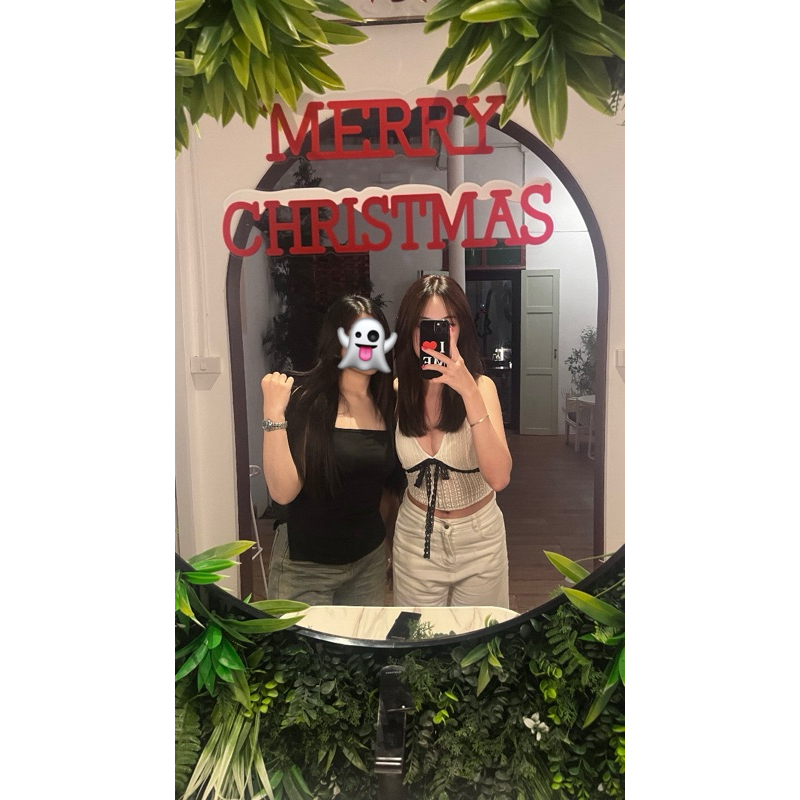 SISTER.RRR | HOCK TOP เสื้อคล้องคอผ้าลูกไม้ ผู้หญิง