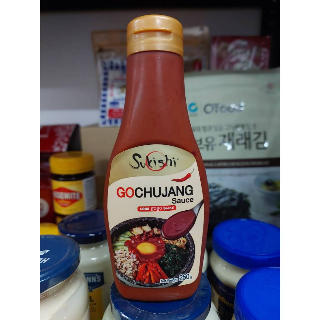 โคชูจังซอส (ซอสปรุงรสแบบเกาหลี) Sukishi GoGo Gochujung Sauce 250 gram โกชูจังซอส จะทำเมนูไหน ก็อร่อย