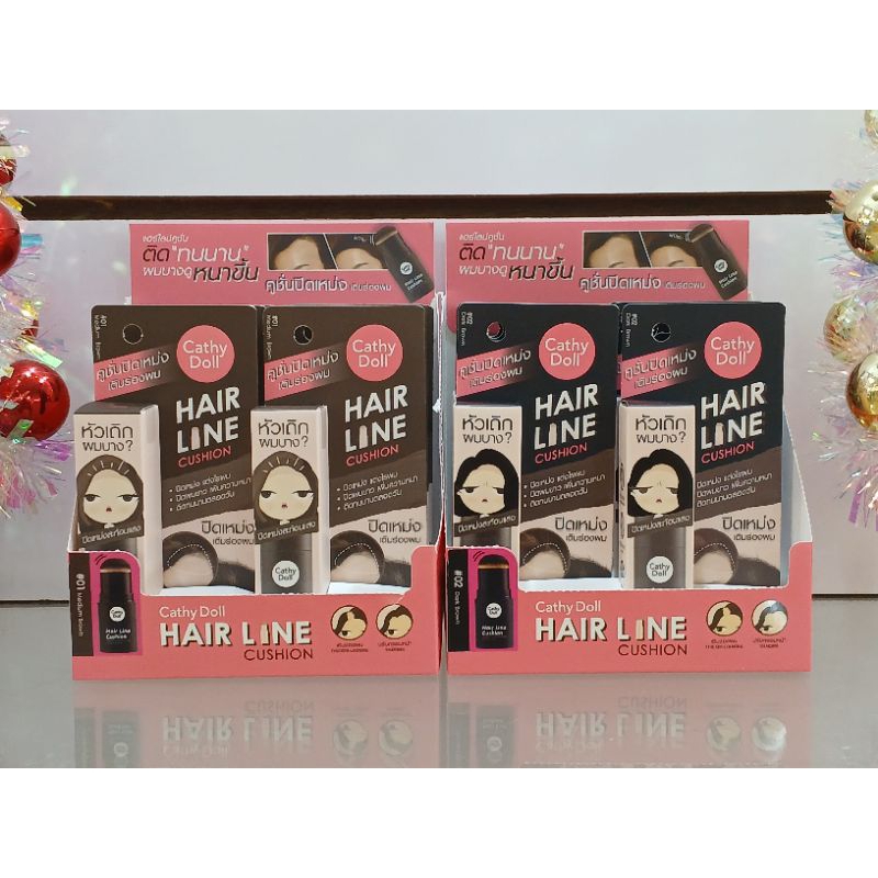 [แท้ ส่งไว!]Cathy Doll Hair Line Cushion 2g [Y2022] เคที่ ดอลล์ แฮร์ไลน์คุชชั่น คุชชั่นครีมปิดเหม่ง หน้าผากเถิก