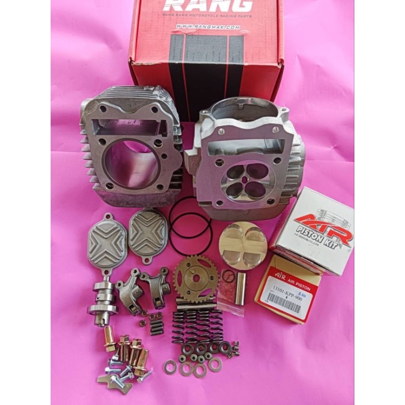 ชุด4วาล์ว 66/67ใส่w125 งานฝาแรง(RANG) พร้อมเซ็ตหลังวาล์วลูกสูบ AIRสลัก15 พร้อมหลบวาล์วใส่ชัก5 ชัก7 พ