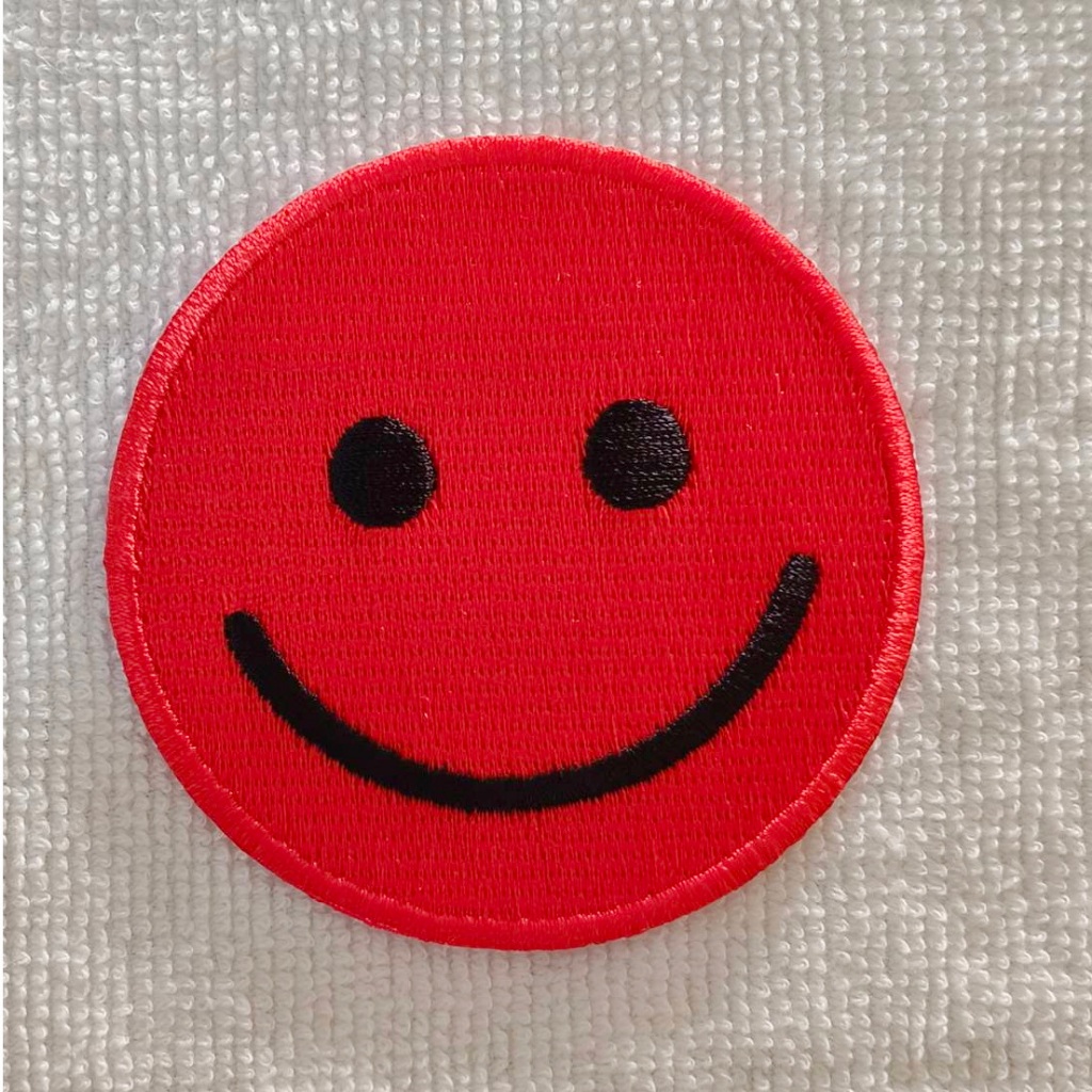 อาร์ม ตัวรีด อาร์มติดเสื้อ รูปหน้ายิ้ม อีโมจิ emoji Smile Face Patch heart หัวใจ ตกแต่งเสื้อผ้า สติ๊