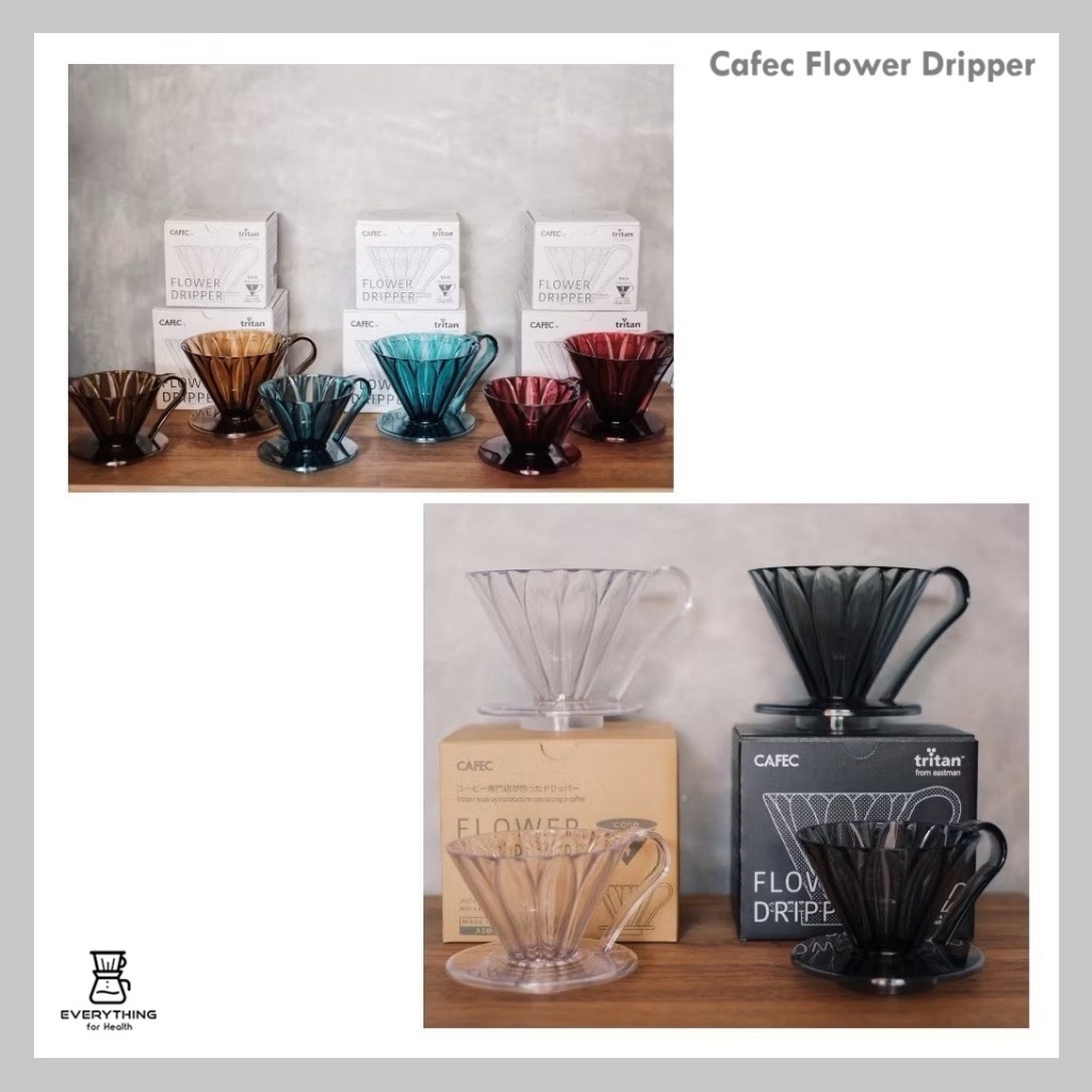[พร้อมส่ง] CAFEC Flower Dripper ดริปเปอร์พลาสติก