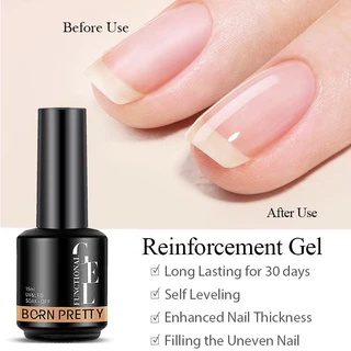 Born Pretty ท็อปเงา ท็อปด้าน เบส รับเบอร์เบส ขนาด 15ml สินค้าพร้อมส่ง