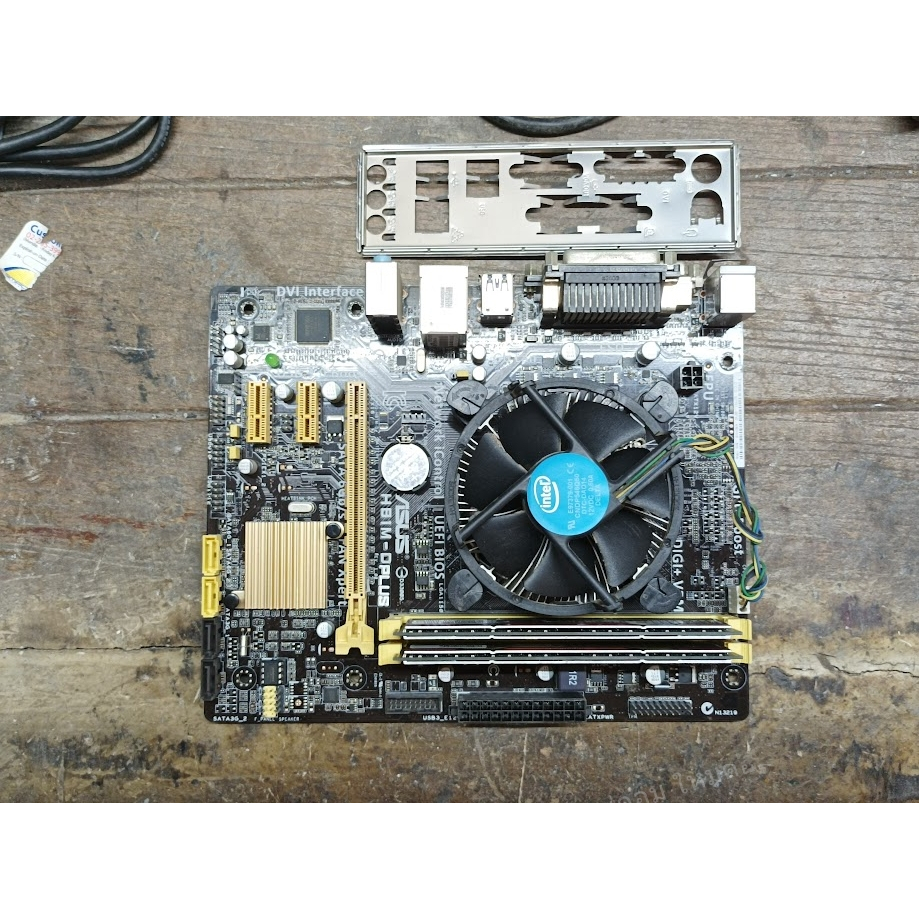 ชุดเมนบอร์ด LGA1150 ASUS + i5-4460 4 คอร์ + DDR3 4+4 GB ใช้ได้ปกติถูกๆ 😮😲