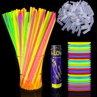 พร้อมส่ง แท่งเรืองแสง พร้อมขั้วต่อ หลายสี งอได้ อุปกรณ์วันหยุด กำไลเรืองแสง อุปกรณ์ปาร์ตี้ .
