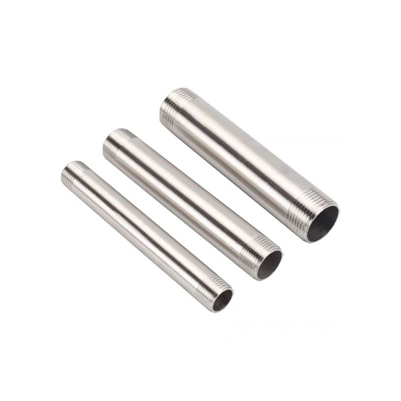 ท่อสั้นสแตนเลส 304 เกลียว 2ข้าง ขนาดความยาว 40mm-300mm(4''-6'')