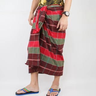 ผ้าโสร่ง โสร่งอีสาณ โสร่งหางกระรอก ผ้าฝ้ายหางกระรอก มุสลิมใส่ได้ ลองจี่พม่าใส่ได้