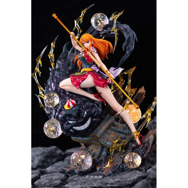 MJ Studio - ONE PIECE " Nami with Zeus " Luminous Version [ Genuine authentic GK ✅ ]
