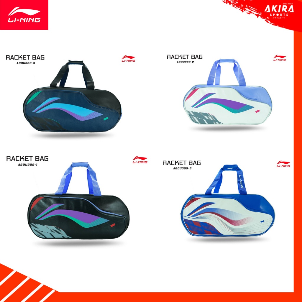 LI-NING กระเป๋าแบดมินตันli ning รุ่น ABDU309 6 in 1 ขนาด 70x20x32cm ฟรอยกันความร้อน รุ่นใหม่ 2025