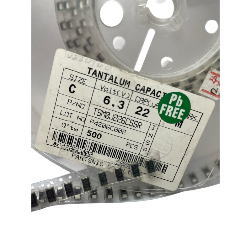 แทนทาลั่ม ราคา 5ชิ้น  J226 22uf 6.3 P4Z06C002 พร้อมส่ง