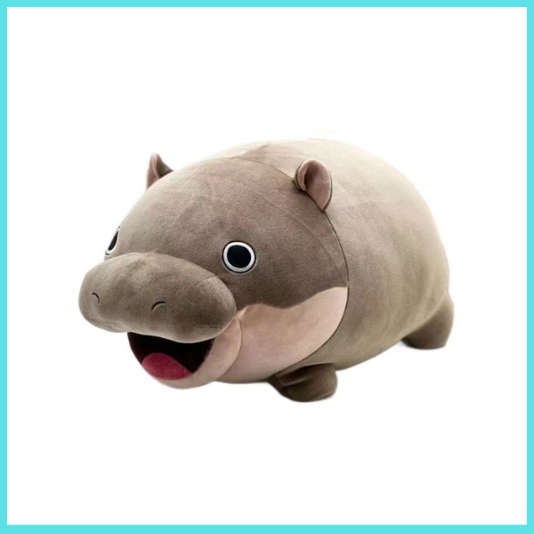 ตุ๊กตาฮิปโปหมูเด้ง 25CM 35CM 45CM ขนนิ่มน่ากอดสุดๆ เขียนการ์ดอวยพรได้