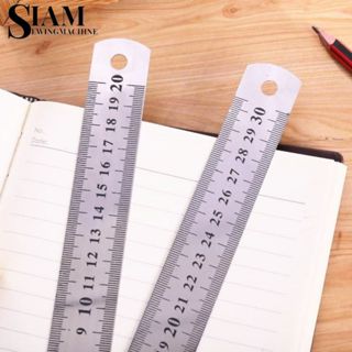 ไม้บรรทัดสเเตนเลส เเบบตรง ไม้บรรทัดสองด้าน(เเบบนิ้วกับเซนติเ…