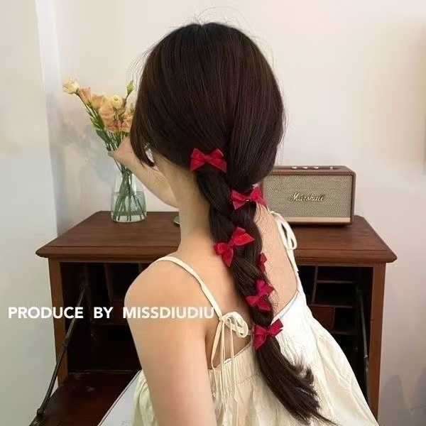พร้อมส่ง โบว์ดำติดอก โบว์ดำไว้อาลัย โบว์แดง โบว์ติดผมตรุษจีน คริสมาสตร์ พส.จีน โบว์DIy เครื่องประดับผม ที่คาดผม กิ๊บ ราคา ถูกที่สุด ดีลบีเคเค แกลเลอรีภาพที่ 3