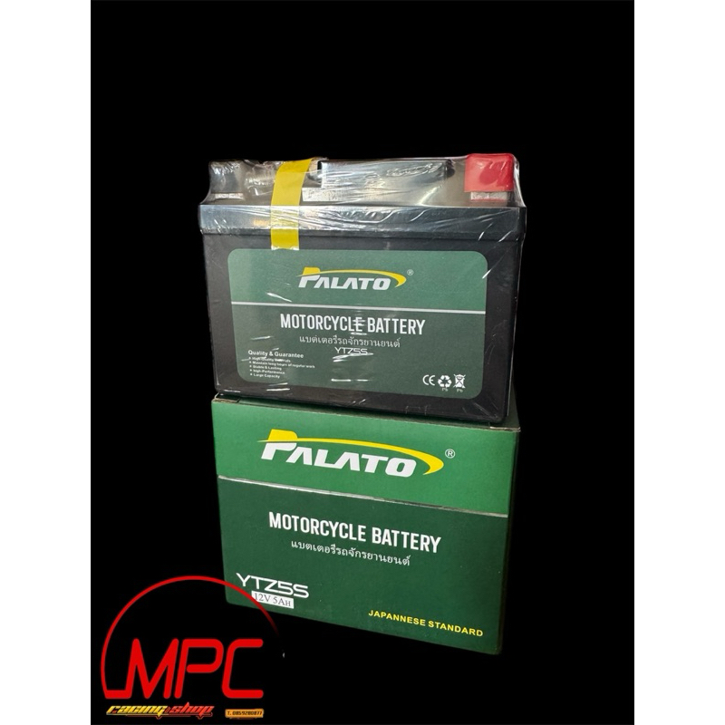 แบตเตอรี่ PALATO YTZ5S 12V 5แอมป์ WAVE FINO SCOOPY
