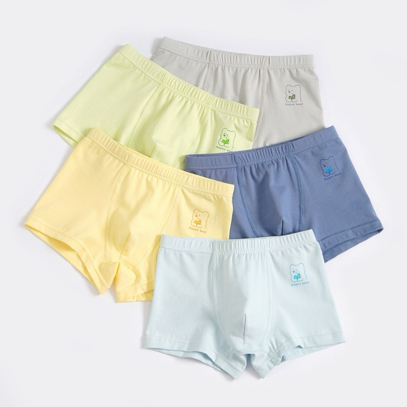 เซ็ตกางเกงในผ้าคอตตอนสำหรับเด็กชาย 5 ตัวB556