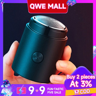 🔥พร้อมส่ง🔥เครื่องโกนหนวดไฟฟ้า ชาร์จด้วยUSB มีดโกนไฟฟ้า กันน้…