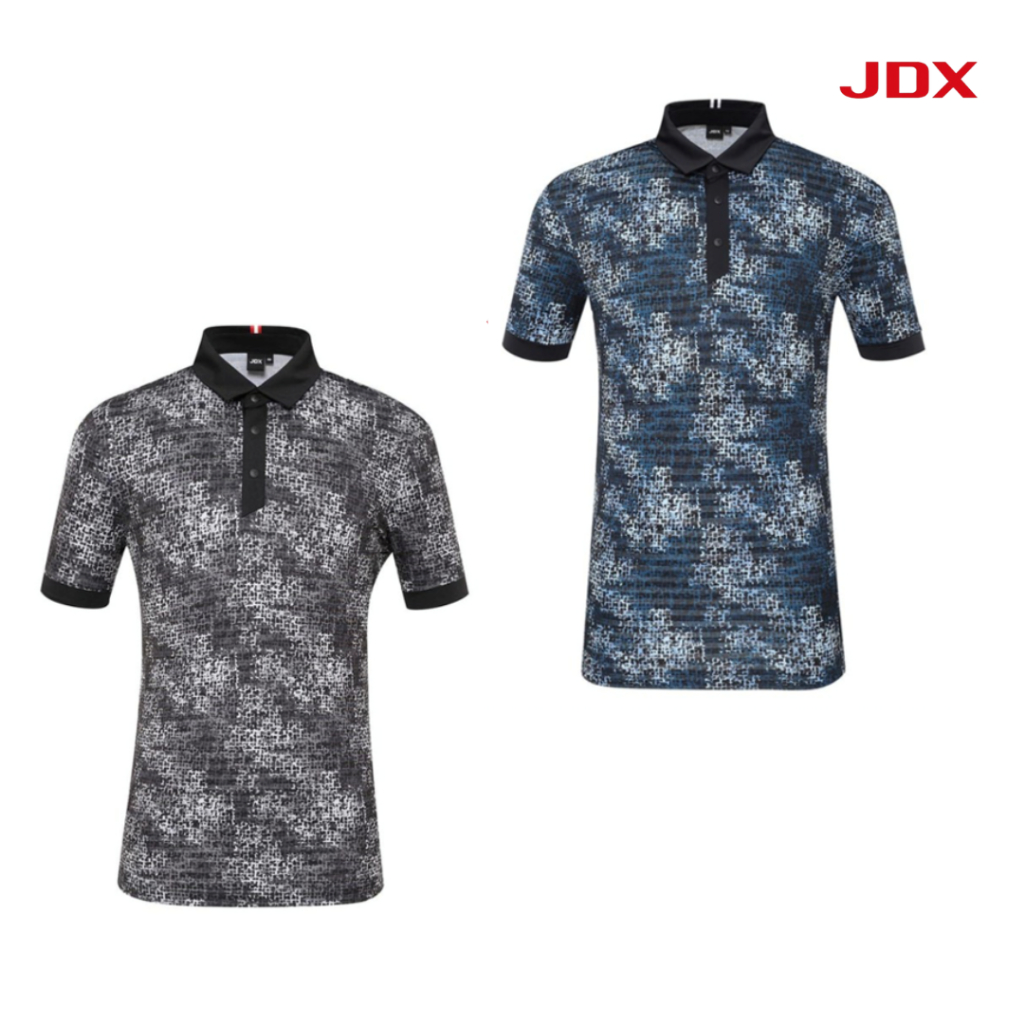 JDX Golf เสื้อกอล์ฟผู้ชายแขนสั้น