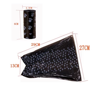 【ซื้อ 4 แถม 1】ถุงเก็บอึสัตว์เลี้ยง💩ถุงเก็บอึหมา มูลสุนัข มูลแมว ถุงขยะเก็บมูลสัตว์เลี้ยง 1 ม้วน / 15 ชิ้น สีสุ สีสุ่ม