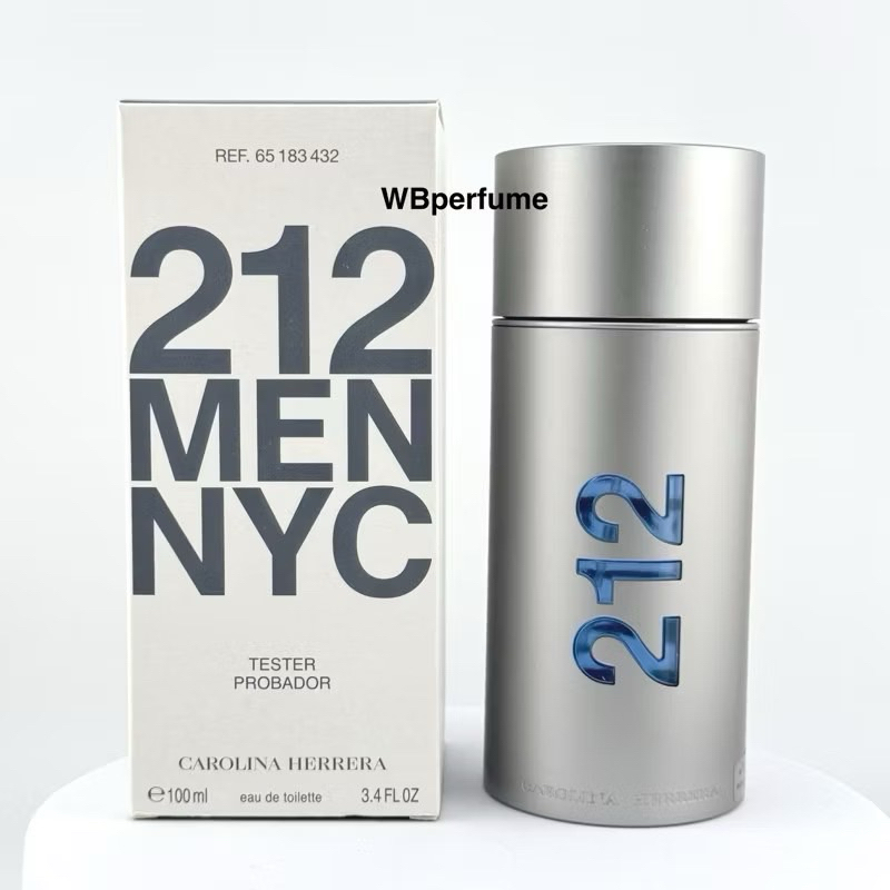 น้ำหอมแท้100% Carolina Herrera 212 Men NYC EDT 100 ml Tester