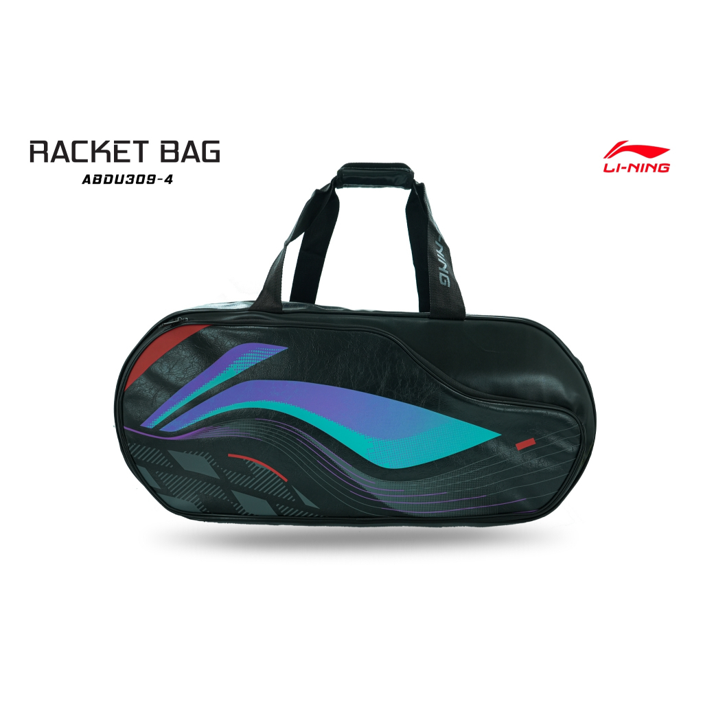LI-NING Dolph Kit Bag ABDU309-4 (BLACK) RACKET BAG กระเป๋าแบดมินตัน