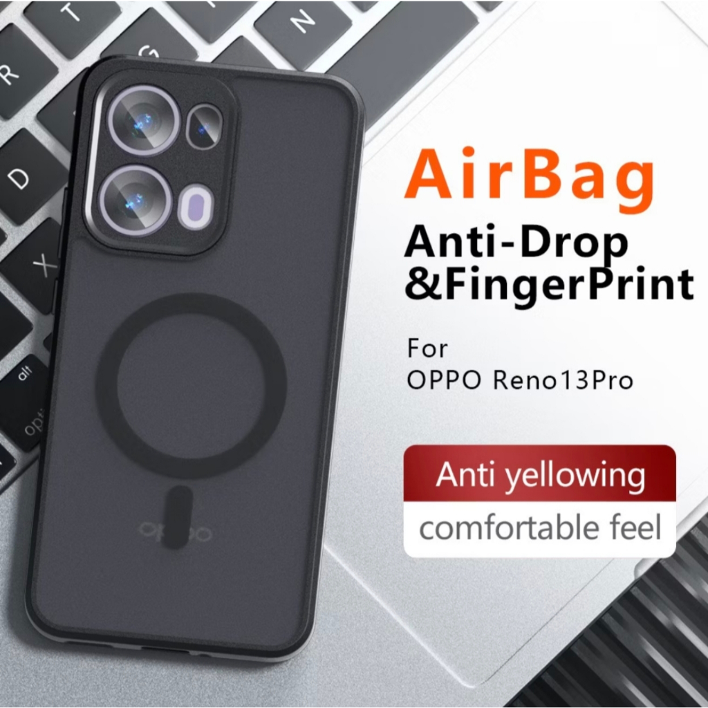 เคส OPPO Reno 14 Pro / 13 Pro / 14F 13F / 15 Pro มีแม่เหล็ก กันกระแทก ฝาหลังแข็ง Frosted Case ราคา ถูกที่สุด ดีลบีเคเค แกลเลอรีภาพที่ 6