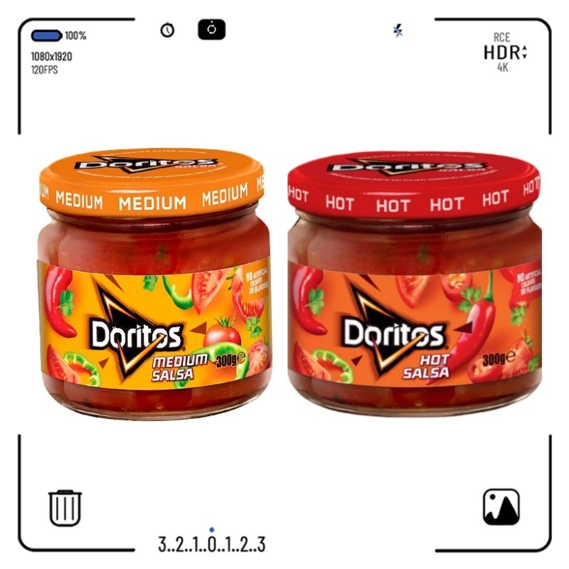 Doritos sauce 🇺🇲 hot salsa🇺🇲 mediums salsa 300g. ซอสจิ้มโตริโทส