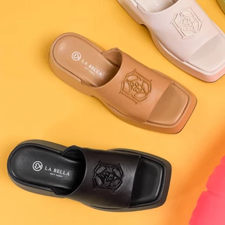 LA BELLA รองเท้าแตะส้นสูงหนังแกะ รุ่น ELEGANTE PLATFORM SANDALS 5 สี