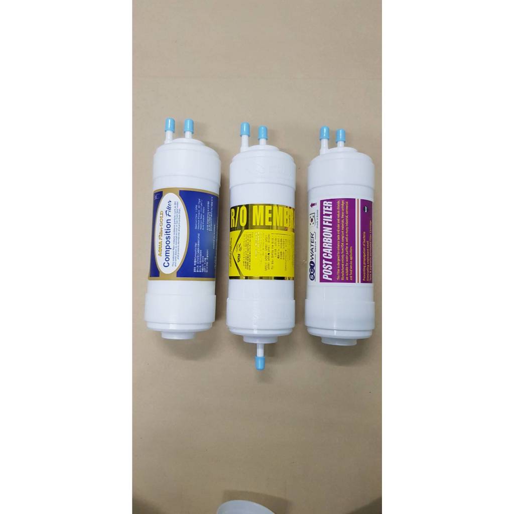 ชุดไส้กรองน้ำเกาหลี U-Type 3 ชิ้น (ใช้กับเครืองกรองน้ำ COWAY รุ่น CHP-264L(Neo-Plus) แบบตั้งโต๊ะ
