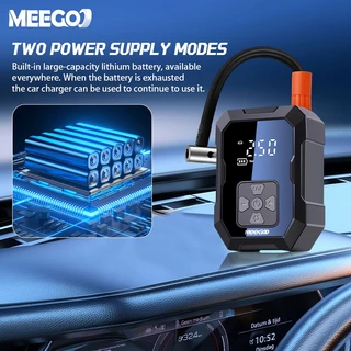 MeeGoo เครื่องปั๊มลมแบบพกพา เครื่องสูบลมไฟฟ้า Electric Air Pump ที่เติมลมยางรถ มัลติฟังก์ชั่น