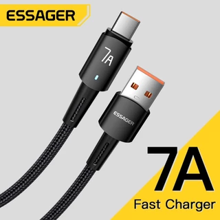 Essager สายชาร์จเร็ว USB Type C 7A ของ สำหรับโทรศัพท์ IP ของ Samsung 15-16 480Mbps
