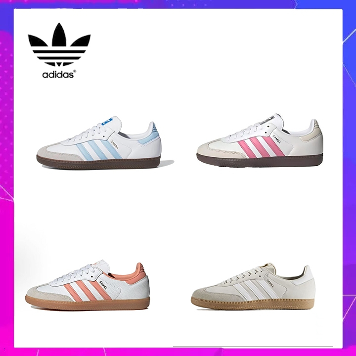 โปรโมชั่นปีใหม่ Adidas originals Samba OG รองเท้าผ้าใบสำหรับผู้ชาย และผู้หญิง