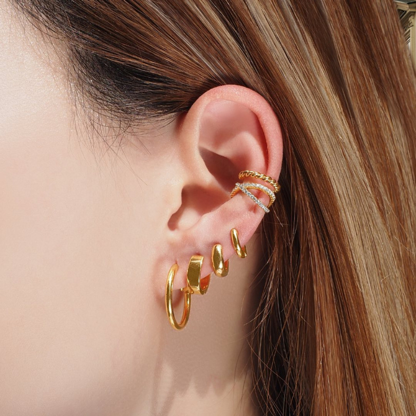 SHEPENDENCE ต่างหูห่วง CLASSIC 8 mm Minimal มินิมอลคลาสสิก ขนาด 8 มม. - รูปที่ 2