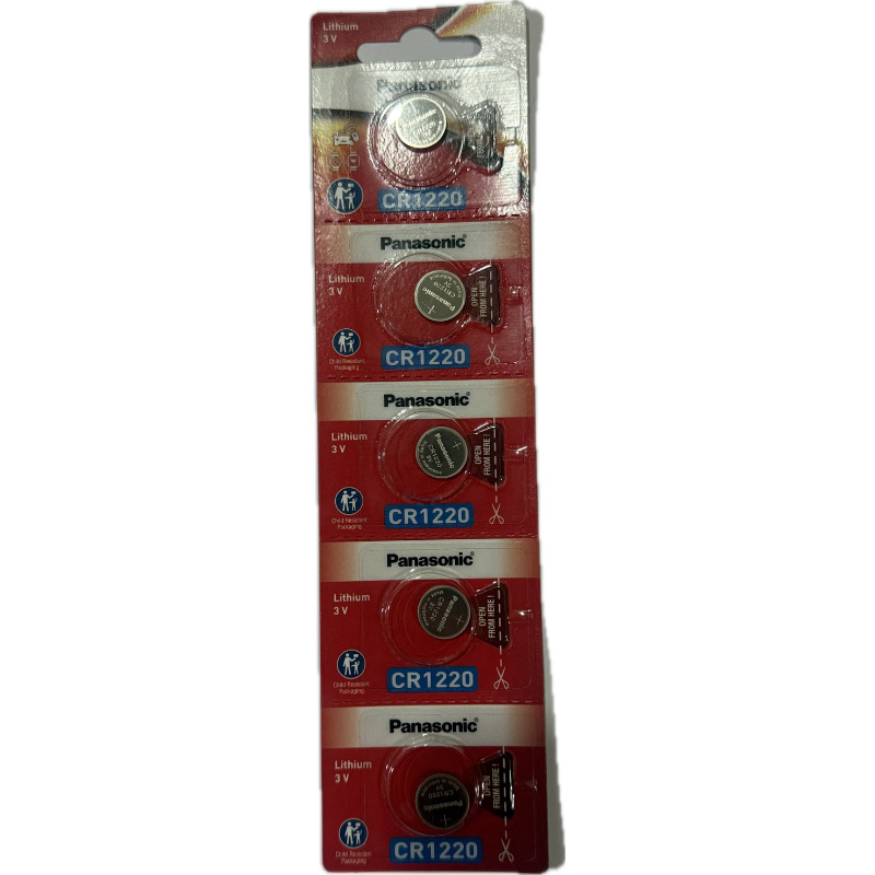 ถ่านPanasonic CR1220 Lithium 3V ของแท้ มี สคบ(ออกใบกำกับได้)