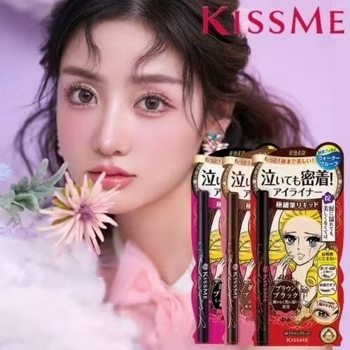 คิสมี สมูท ลิควิด อายไลเนอร์ สูตรกันน้ำ KISS ME Heroine Make Smooth Liquid Eyeliner Super Keep