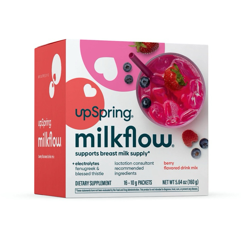 🇺🇸 Milkflow Electrolytes Drink Mix Berry เครื่องดื่มบำรุงน้ำนม
